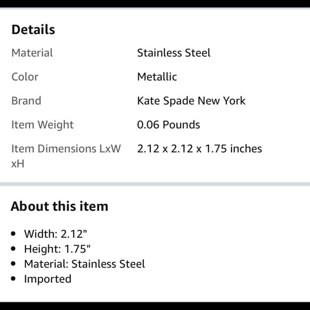 Kate Spade Ring Box (NIB) - Picture 3 of 3
